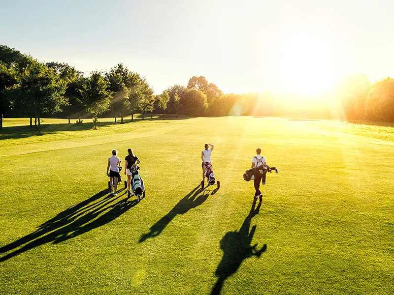 Young golfers at the Golf du Pic Saint-Loup Academy