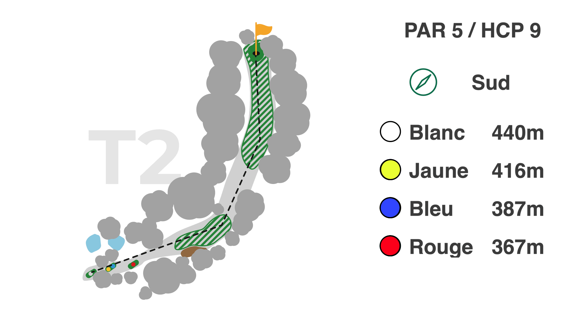 Hole 2 on the 9-hole Coulondres course