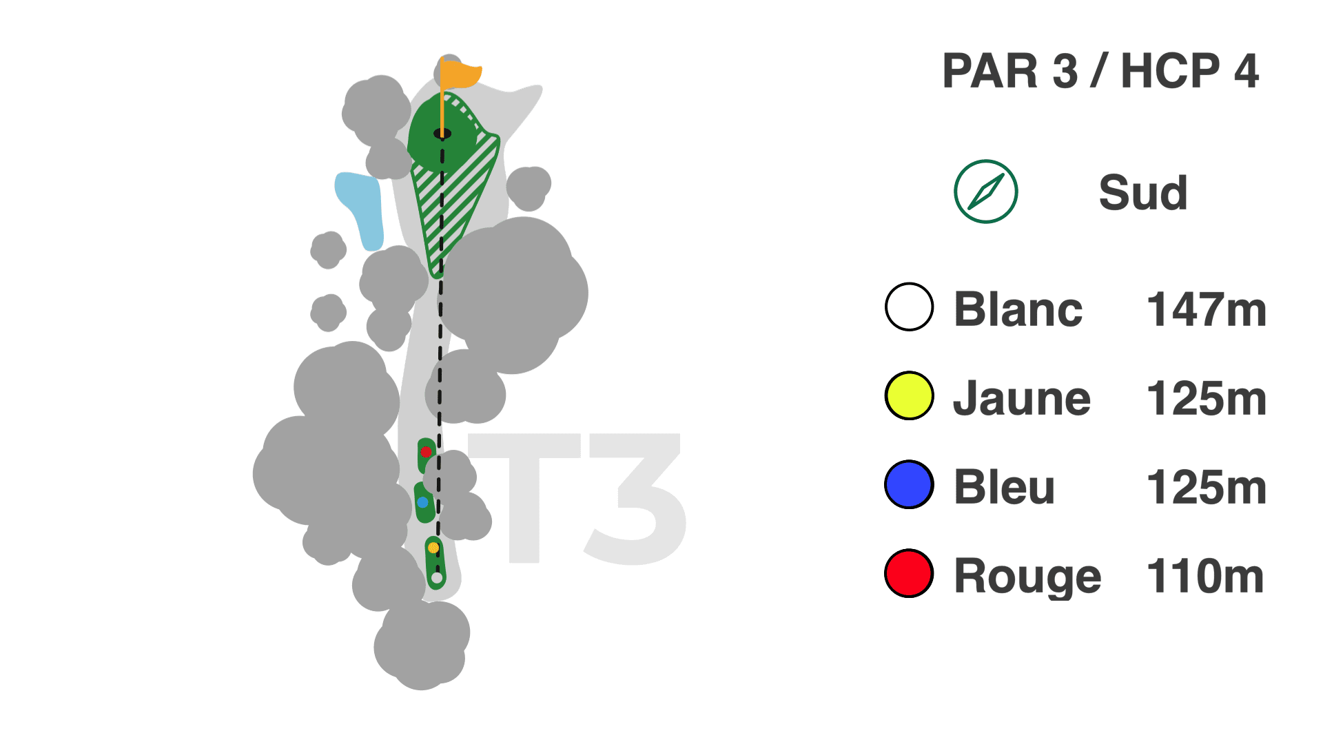 Hole 3 on the 9-hole Coulondres course