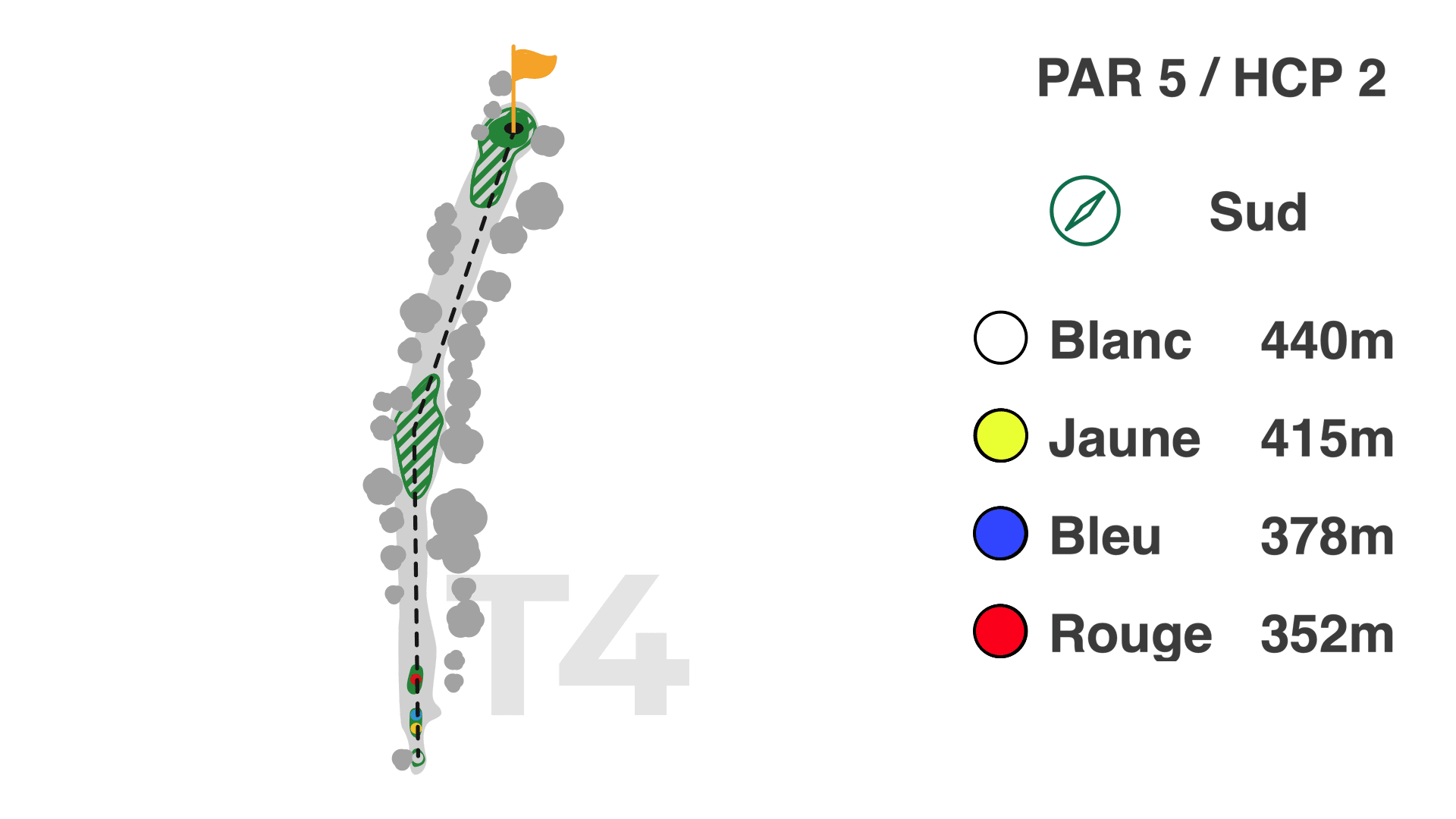 Hole 4 on the 9-hole Coulondres course