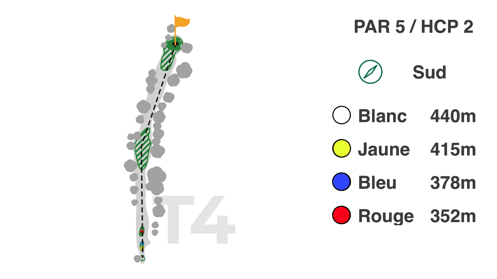 Hole 4 of the 9-hole Coulondres course