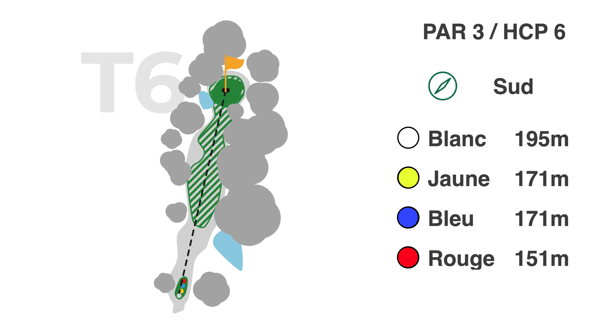 Hole 6 on the 9-hole Coulondres course