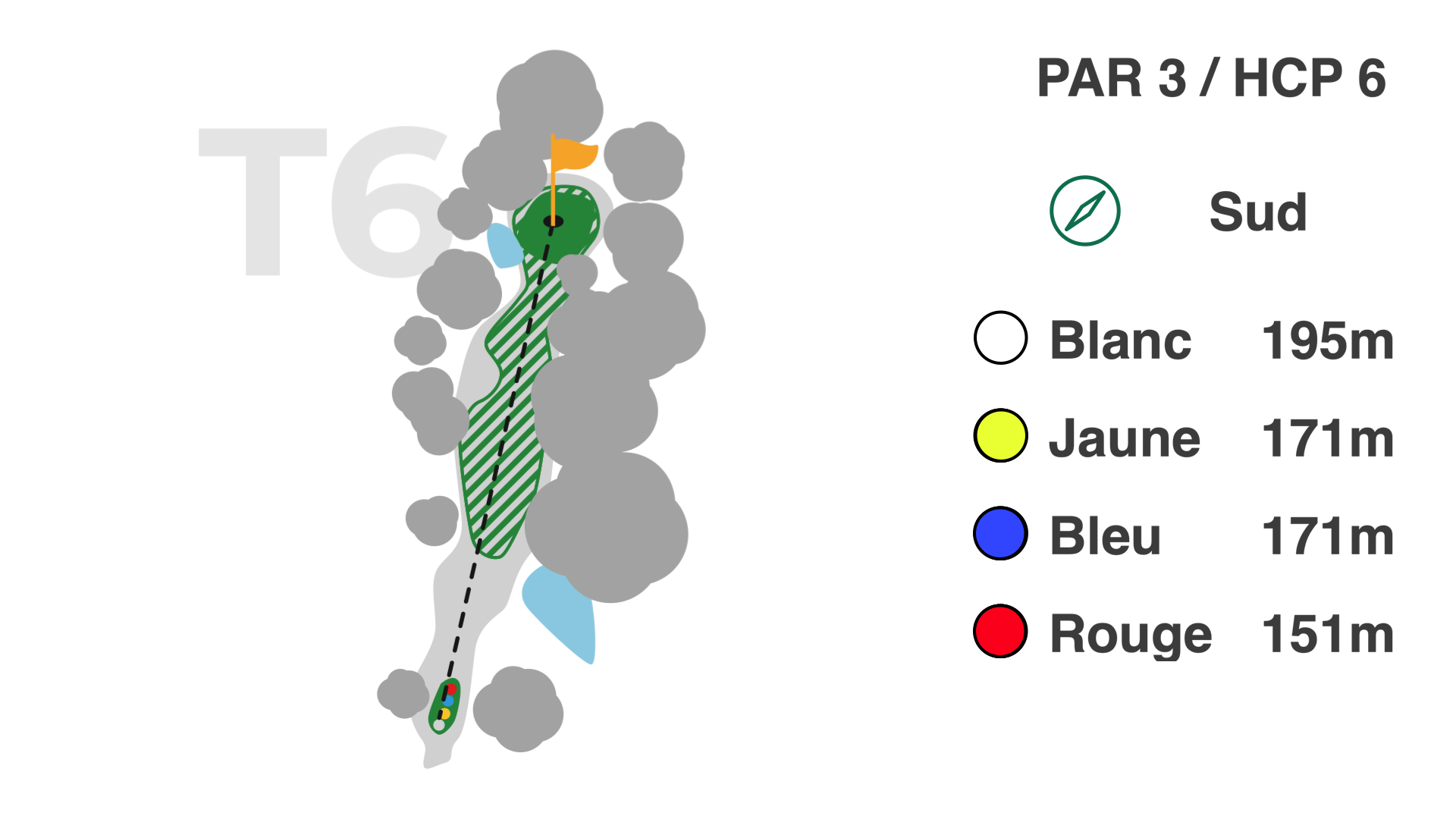 Hole 6 of the 9-hole Coulondres course