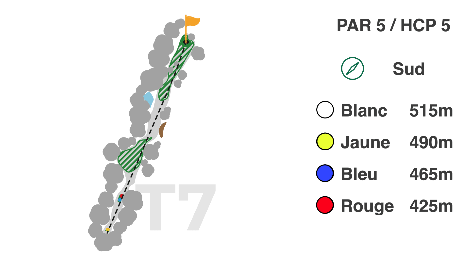 Hole 7 on the 9-hole Coulondres course