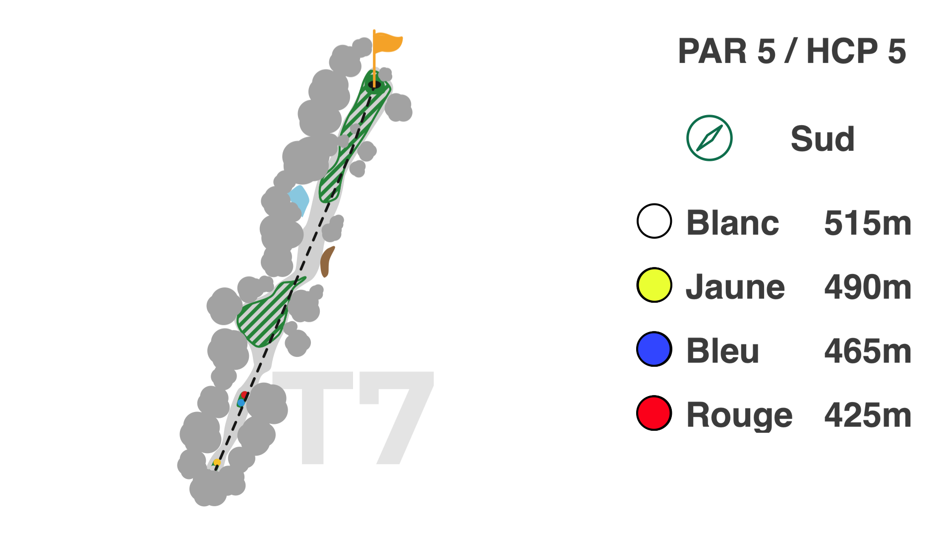 Hole 7 of the 9-hole Coulondres course