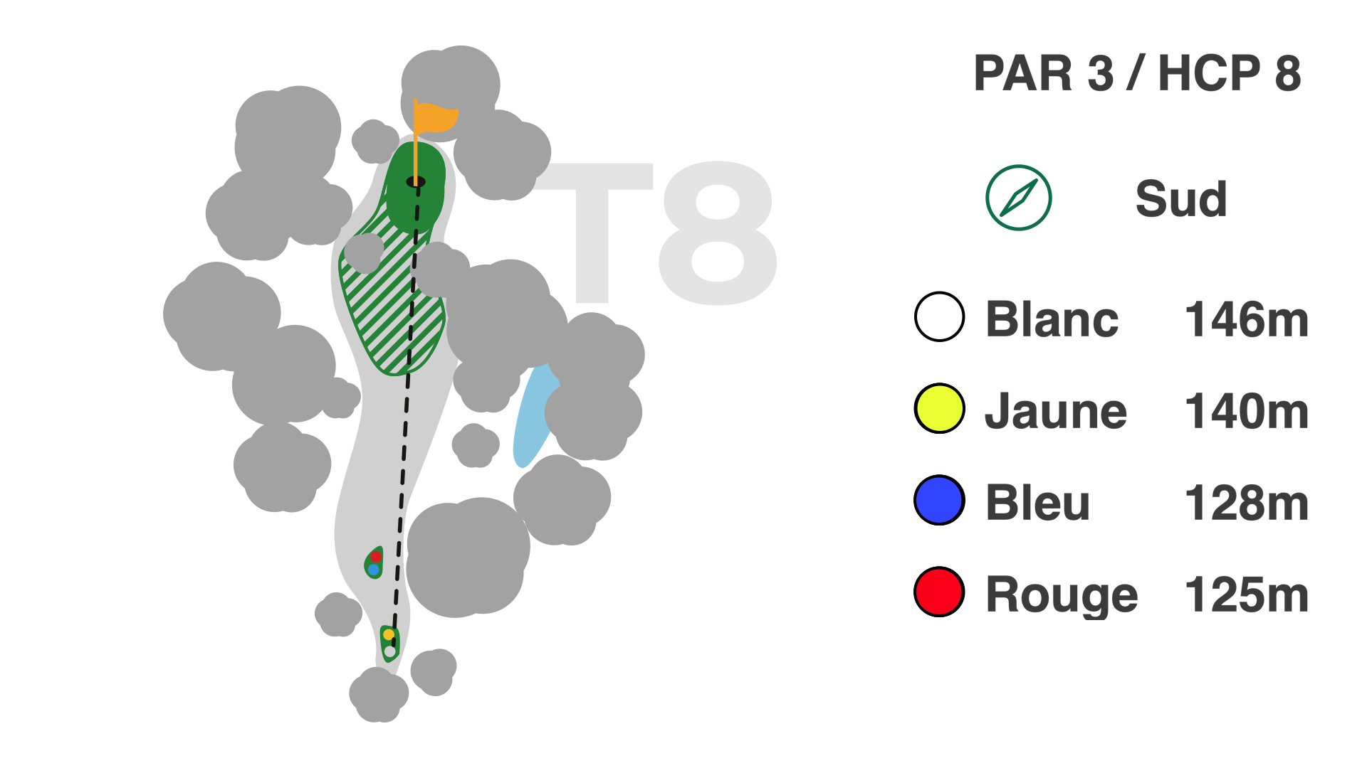 Hole 8 of the 9-hole Coulondres course