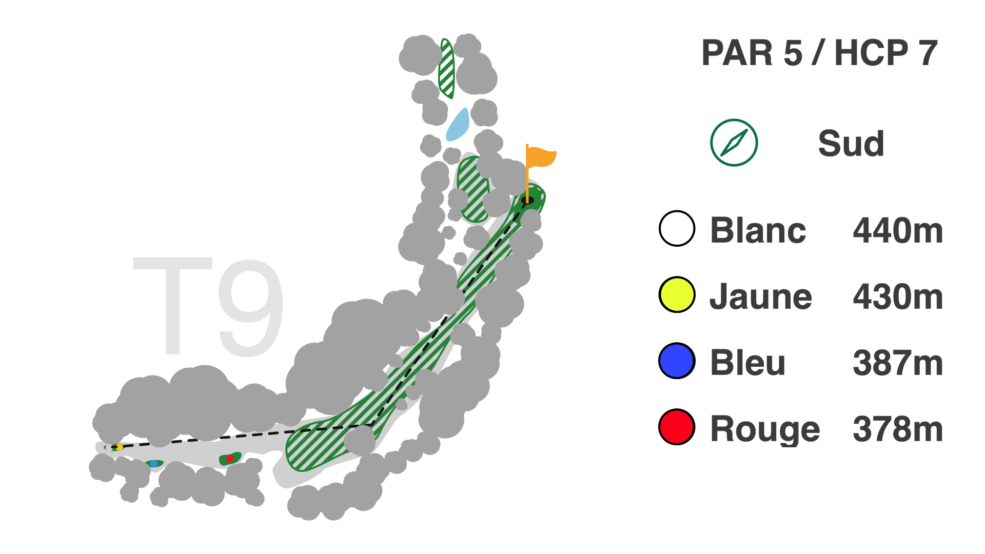 Hole 9 of the 9-hole Coulondres course