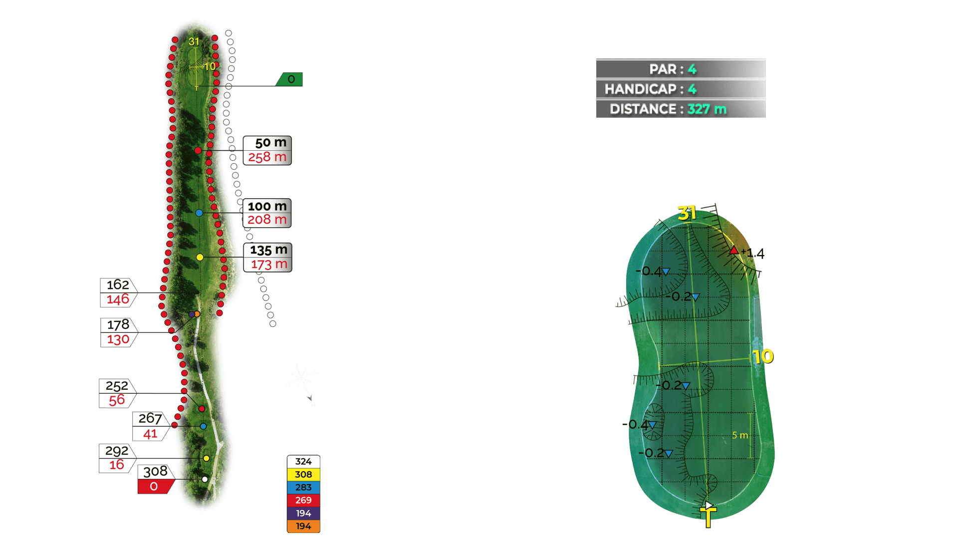 Hole 10 on the 18-hole Puech course
