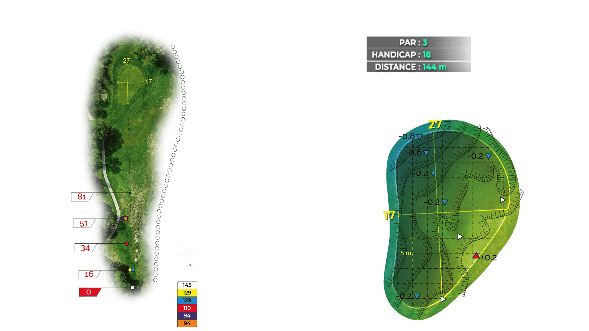Hole 11 on the 18-hole Puech course