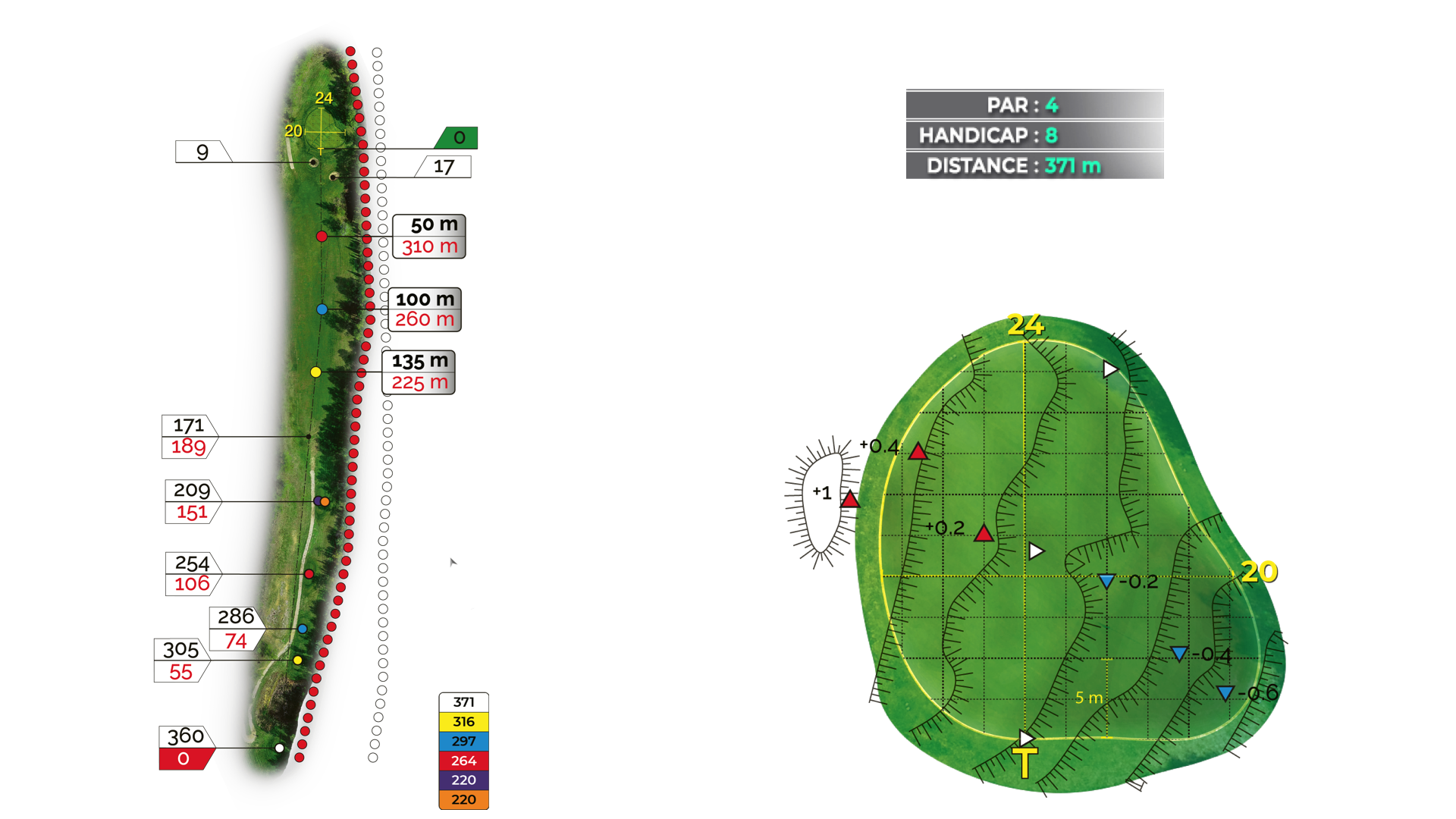 Hole 12 of the 18-hole Puech course