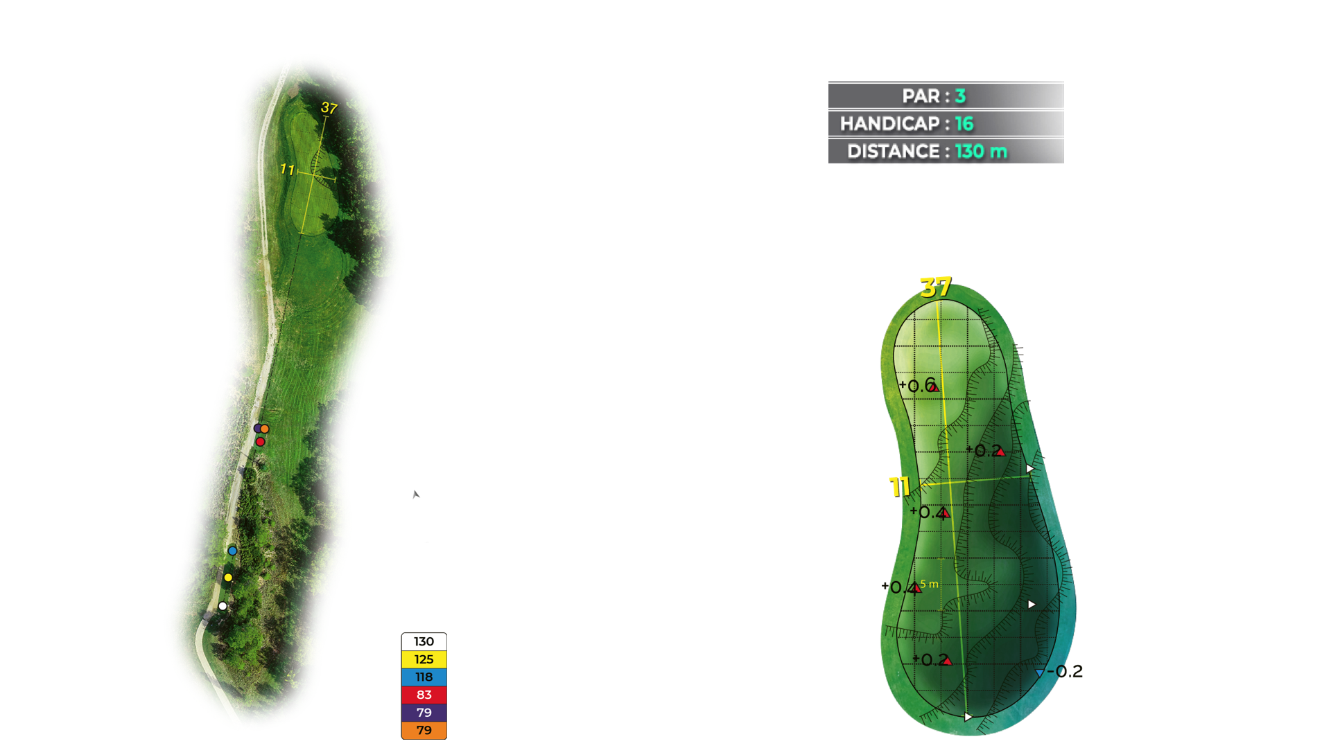 Hole 13 on the 18-hole Puech course