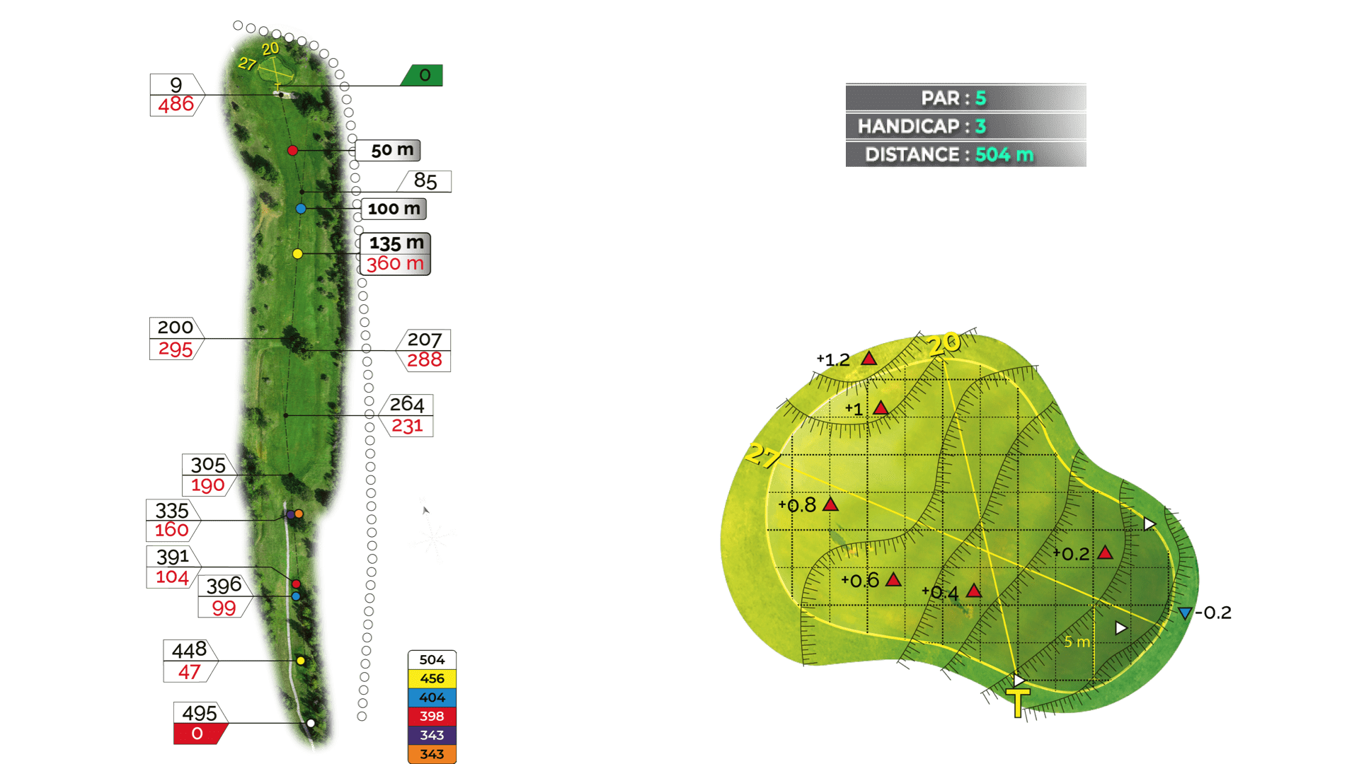 Hole 14 on the 18-hole Puech course