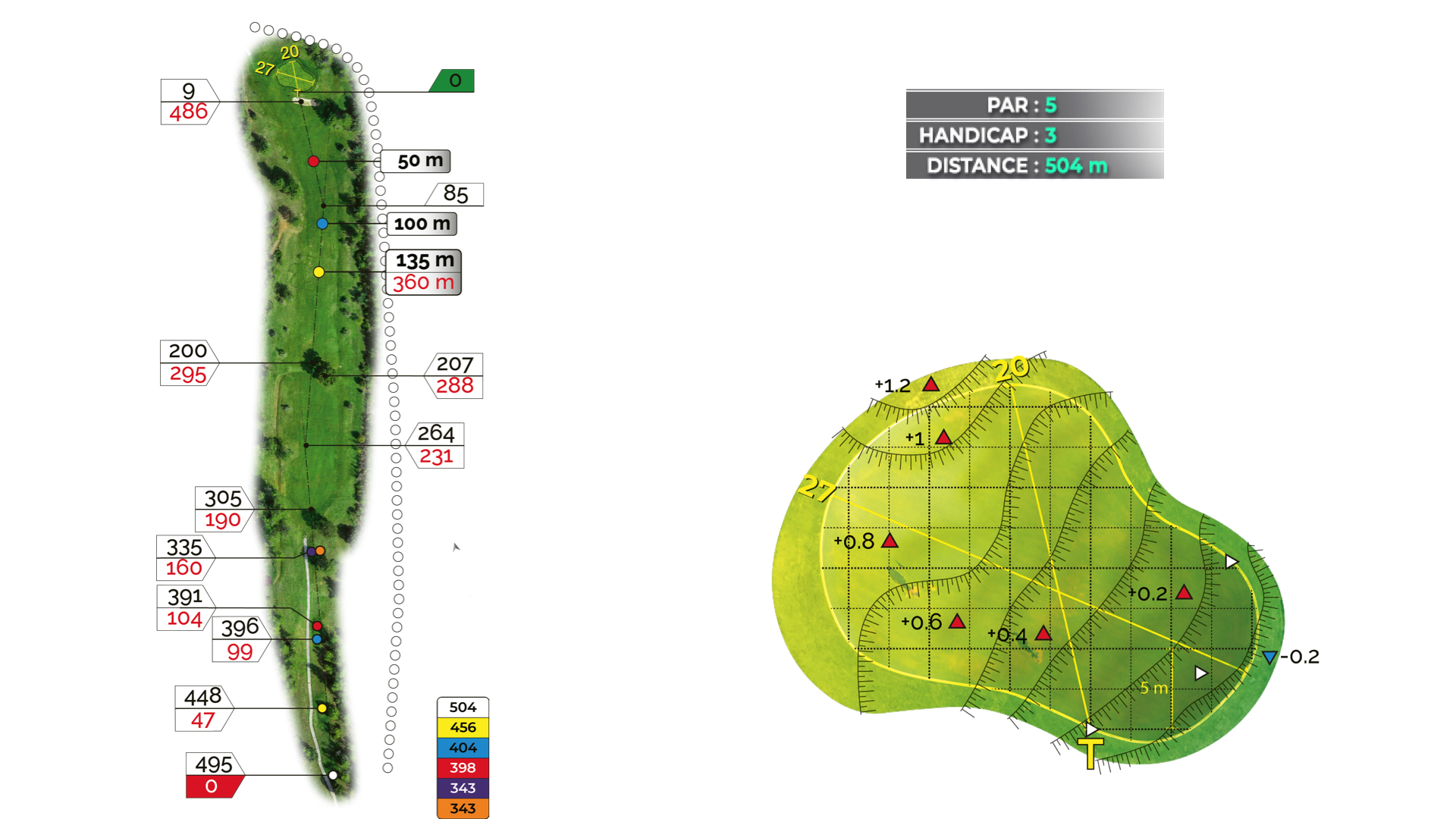 Hole 14 of the 18-hole Puech course