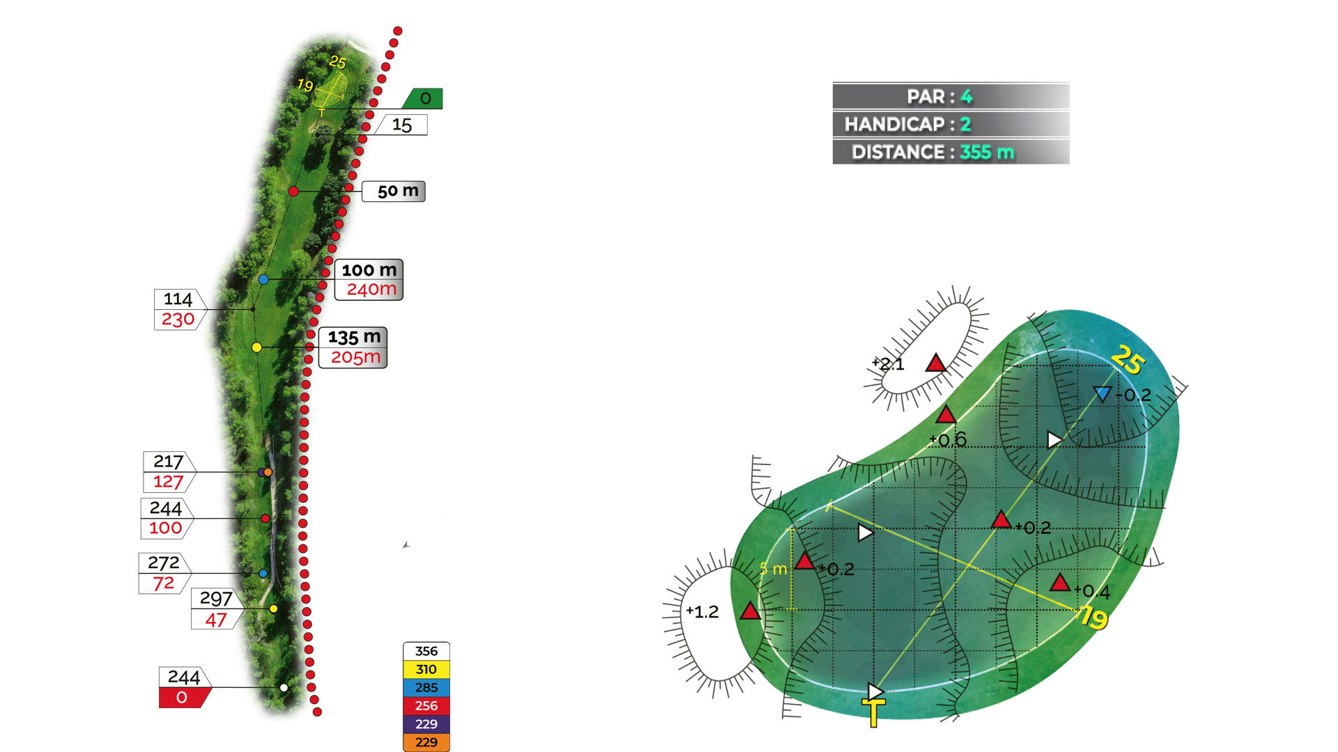 Hole 16 of the 18-hole Puech course