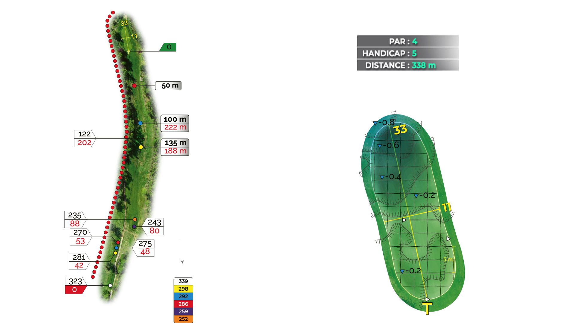 Hole 18 of the 18-hole Puech course