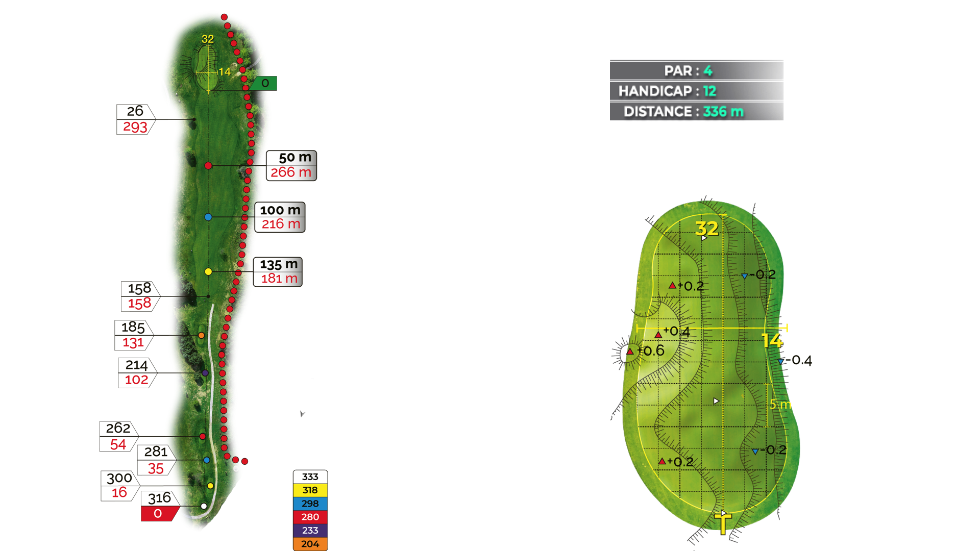 Hole 5 of the 18-hole Puech course
