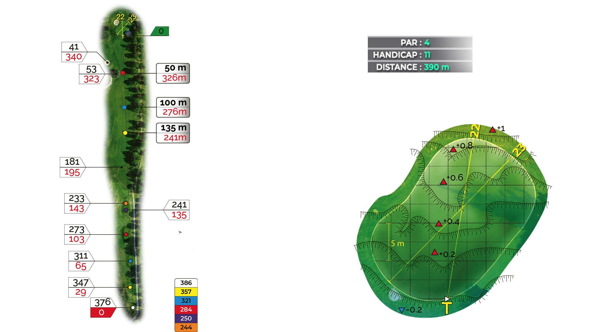 Hole 7 of the 18-hole Puech course