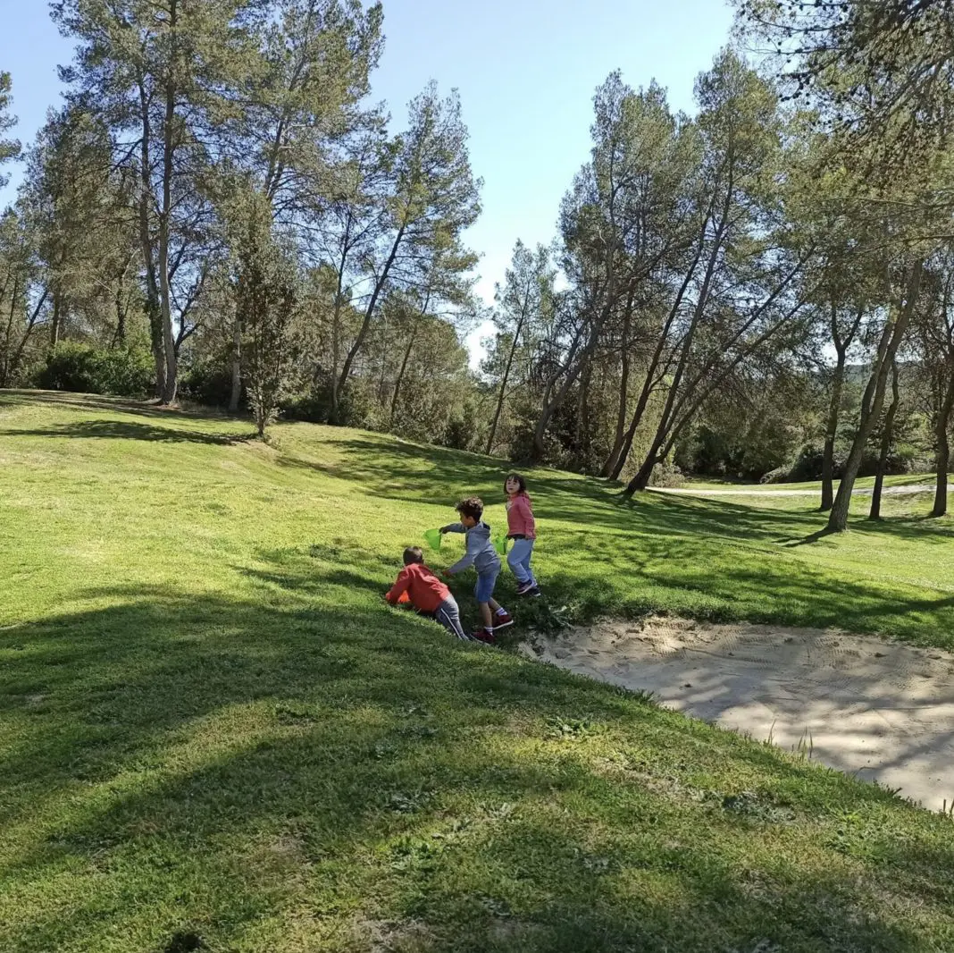 Junior golf course during the school holidays