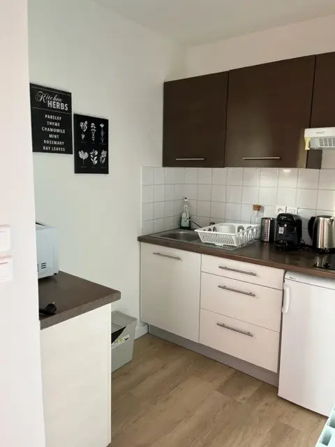 Cuisine &eacute;quip&eacute;e d'un appartement des R&eacute;sidences de Coulondres
