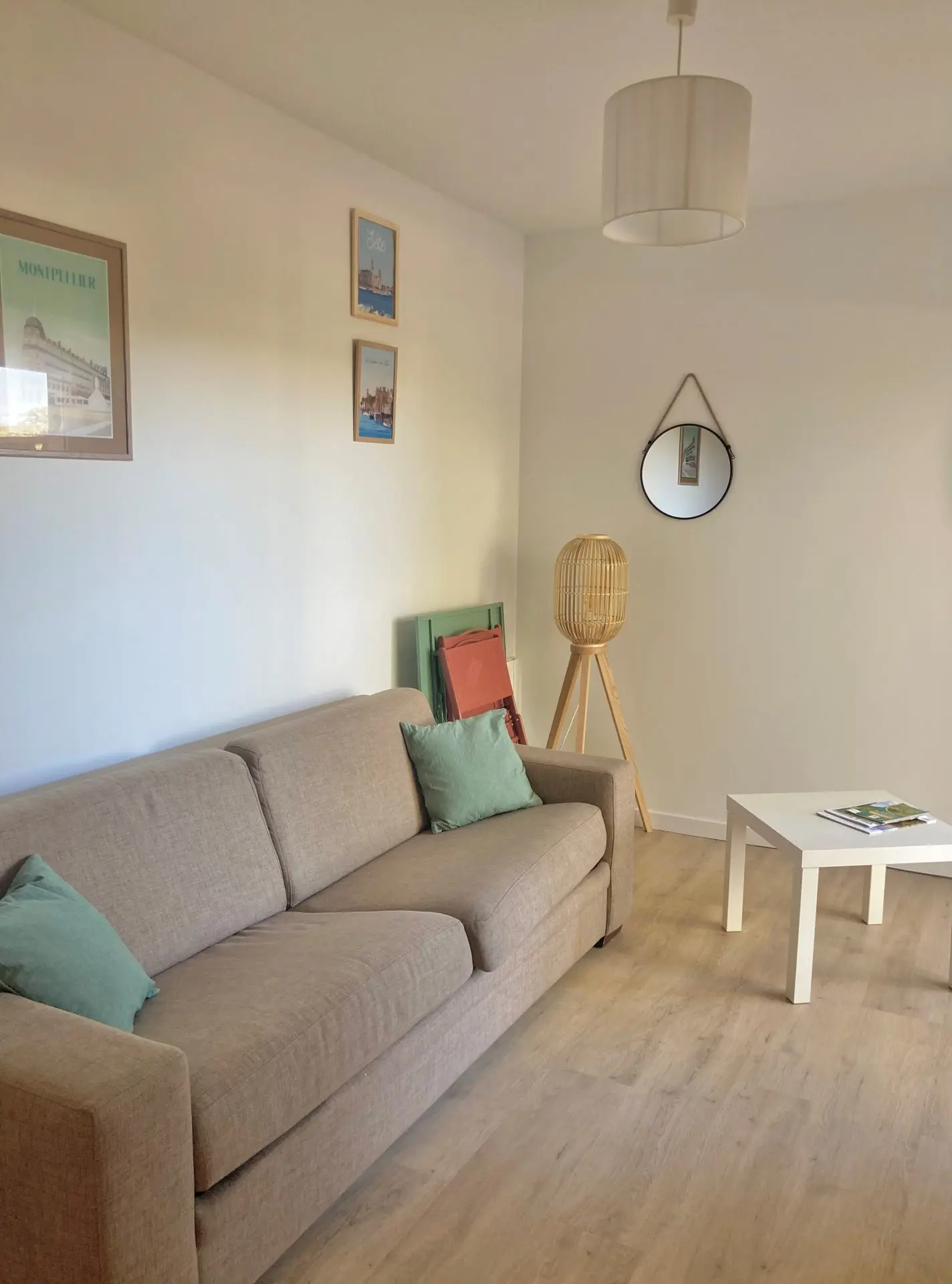 Living space of the studio