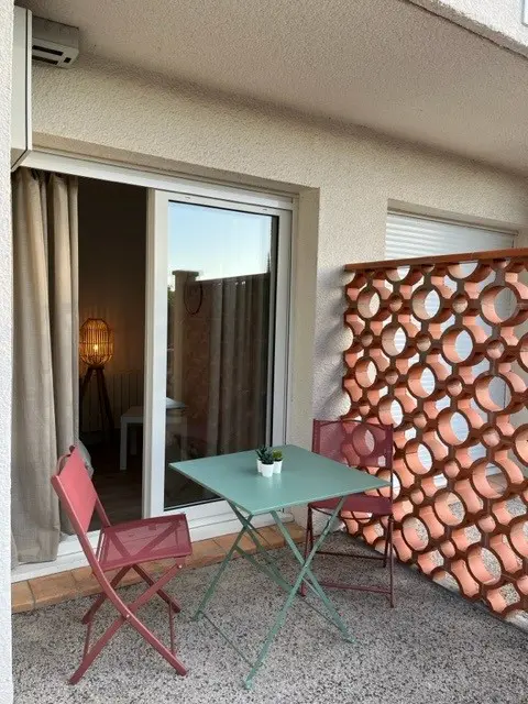 Terrace of an apartment at Les Résidences