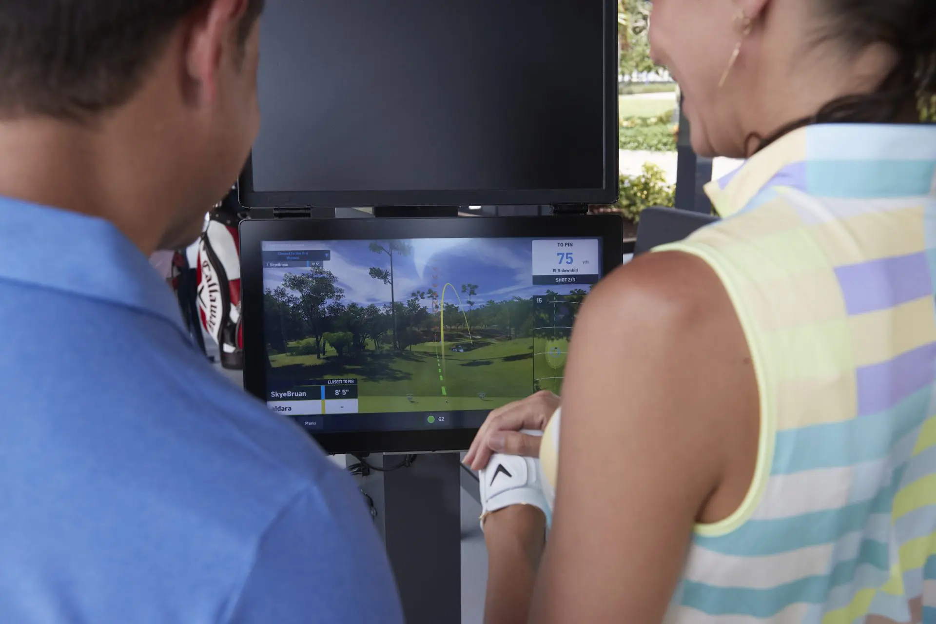 Toptracer driving range at Golf du Pic Saint-Loup, north of Montpellier